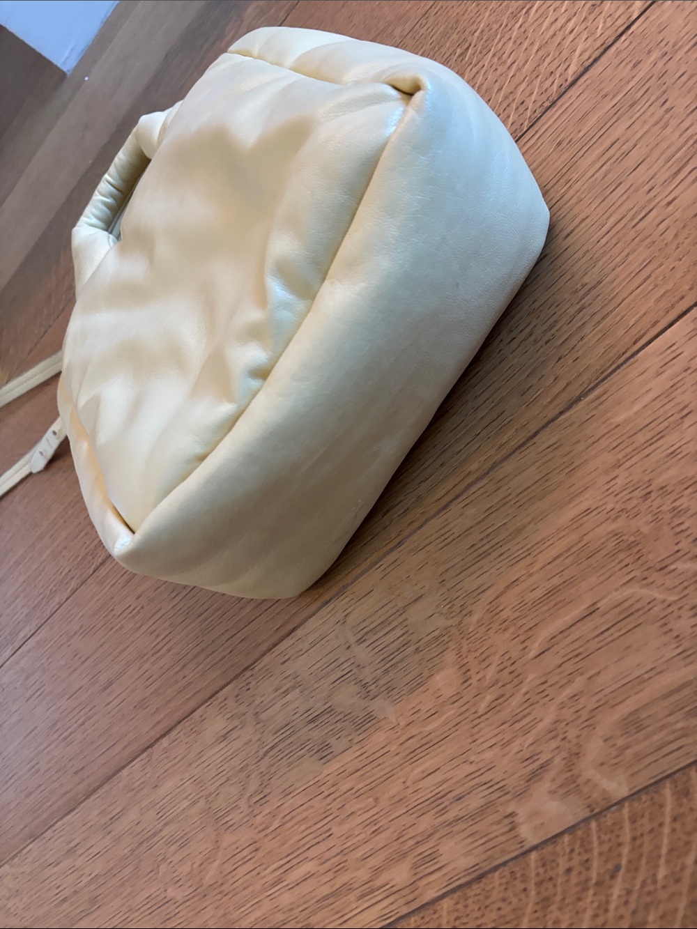 Padded Mini Tote Bag in Yellow with Detachable Strap - Picture 3 of 7